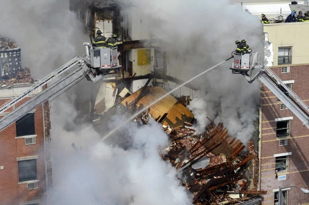 Explosion Causes Two Buildings To Collapse In Manhattan's East Harlem Neighborhood