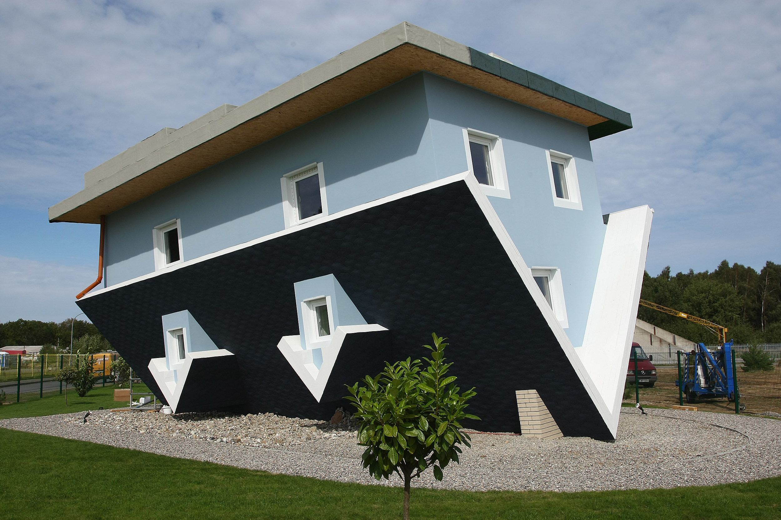 Upside Down House Nears Completion
